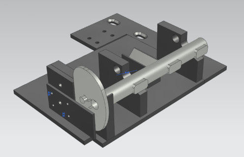 Steel fixture for holding tibial castings during cutting